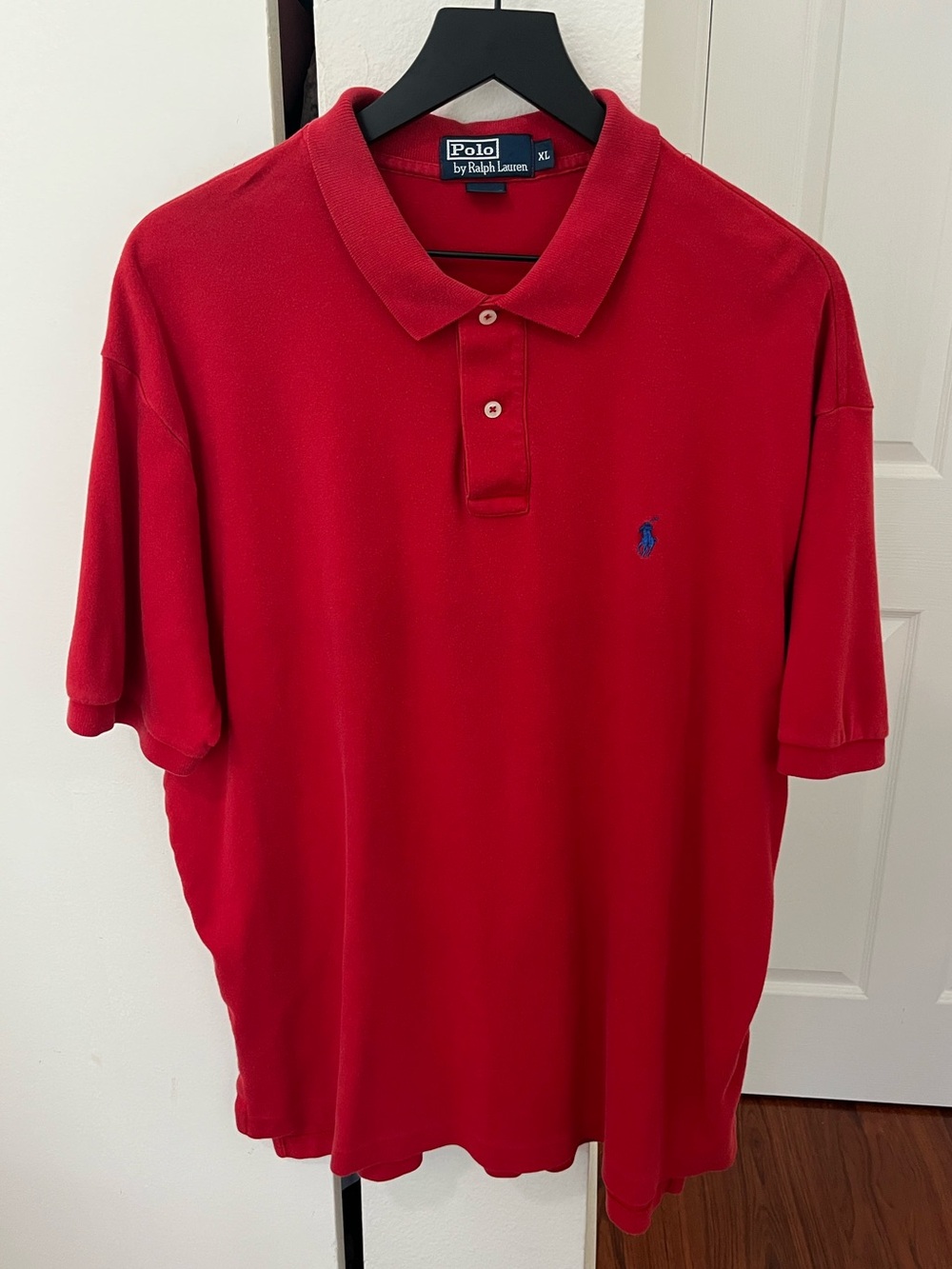 Ralph Lauren Men’s Red Polo with Blue Logo